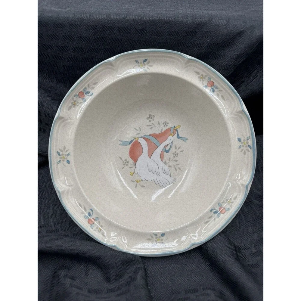 Vintage International China Marmalade Geese Vegetable Serving Bowl Approx 9